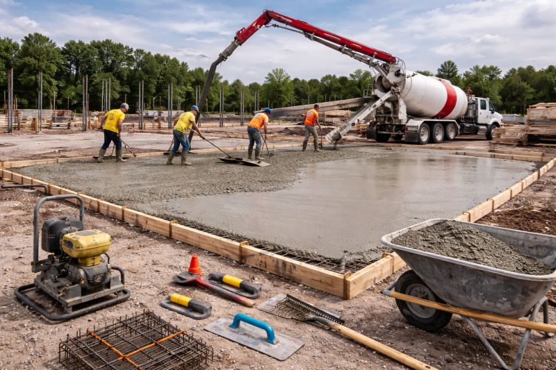 Commercial Slab Installation in Lansing, MI