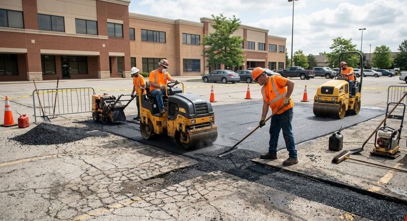 Asphalt Parking Lot Repair in Los Angeles, CA