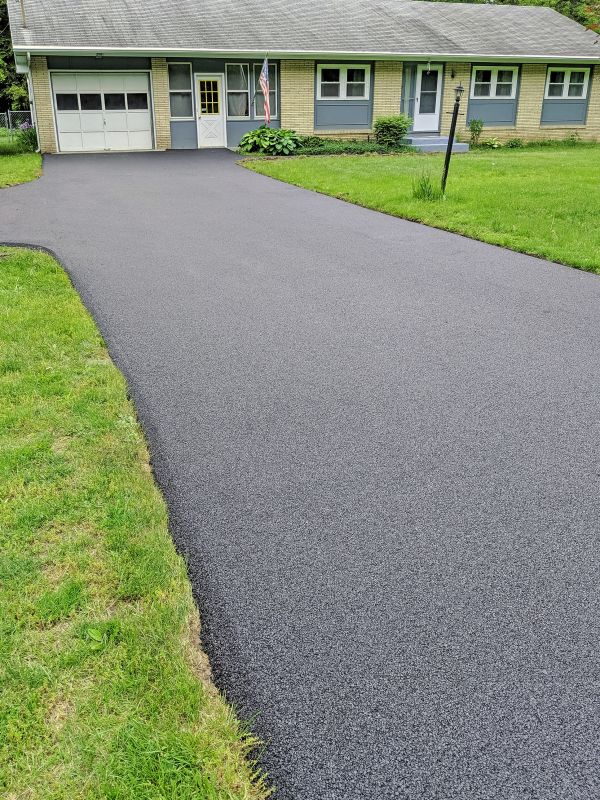 Newly Paved Residential Driveway